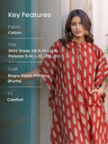 Set of 2 - Ananta Cotton Kaftan Shirt Dress and Palazzo