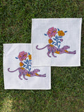 Set of 2 - Adbhut Block Printed Cotton Face Towel - Pinklay