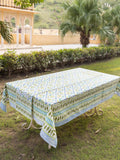Chameli Block Printed Cotton Table Cover - Pinklay
