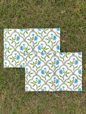 Chameli Block Printed Cotton Table Mat - Pinklay