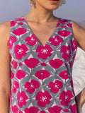 Summer Sorbet Cotton Midi Dress - Pinklay
