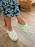 Tiny Tulip Quilted Cotton Home Slippers - Pinklay