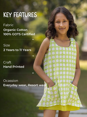 Katie Organic Cotton Mini Sleeveless Dress