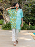 Thalassa Oversized Asymmetrical Cotton Long Shirt - Pinklay