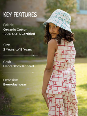 Perry Organic Cotton Block Printed Sleeveless Top