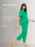 Sienna Solid Green Co-ord Set