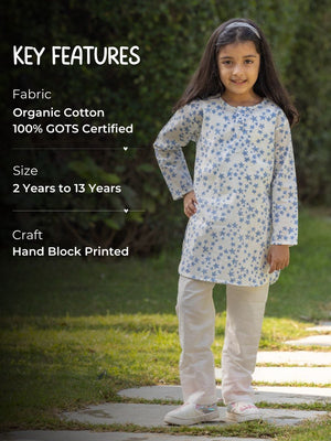 Starshine Organic Cotton Block Printed Kurta Pyjama Set