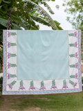 Swarna Block Printed Cotton Bed Cover - Pinkaly