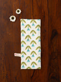 Tiny Tulip Block Printed Toothbrush Travel Pouch - Pinklay