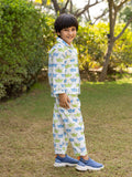 Tintin Organic Cotton Block Printed Pyjama Set