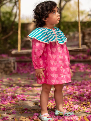 Te Amo Organic Cotton Dress - Pinklay