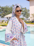 Neerja Luxury Block Printed Cotton Bath Robe