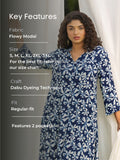 Rutu Indigo Modal Kurta