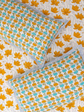 Ambuja Hand-Block Printed Bedsheet - Pinklay