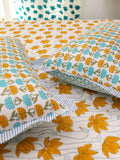 Ambuja Hand-Block Printed Bedsheet - Pinklay