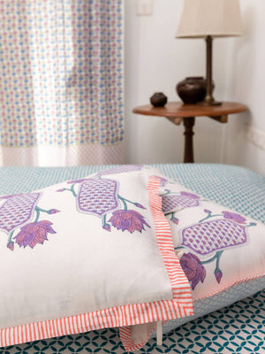Padma Cotton Pillow Cover- Pinklay