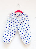Blue Polka Organic Cotton Comfort Pants Kids Clothing