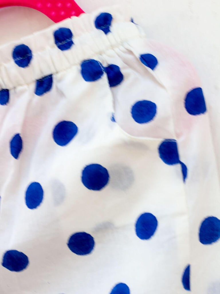 Blue Polka Organic Cotton Comfort Pants Kids Clothing