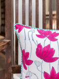 Unnati Block Printed Cotton Cushion Cover - Pinklay