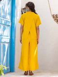 Darla Solid Yellow Co-ord Set of 2 - Pinklay