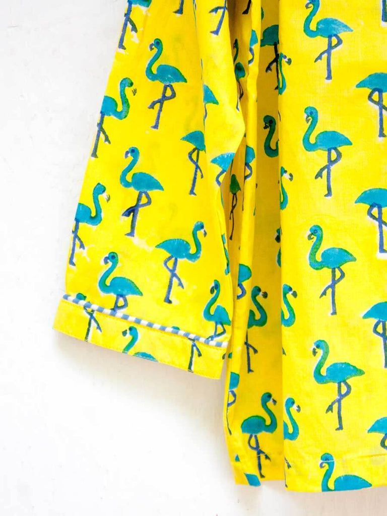 Flamingo Dance Organic Cotton Top & Pyjama Set Kids Clothing