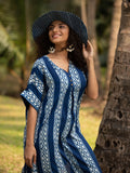 Neel Modal Silk Kaftan - Pinklay