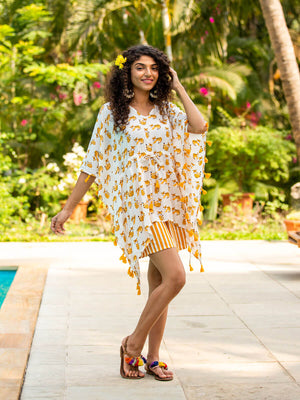 Set of 2 - Catrina Kaftan Top and Shorts Set | Pinklay