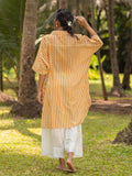 Zuri Oversized Asymmetrical Cotton Long Shirt