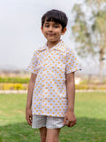 Yellow Umbrella Organic Cotton Shirt - Pinklay