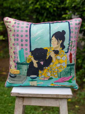 It's Always Treat Time Cushion Cover - 16 Inch