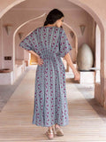 Itr Block Printed Modal Kaftan Maxi Dress