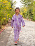Purple Whale Cotton Pajama Set | Pajama Set