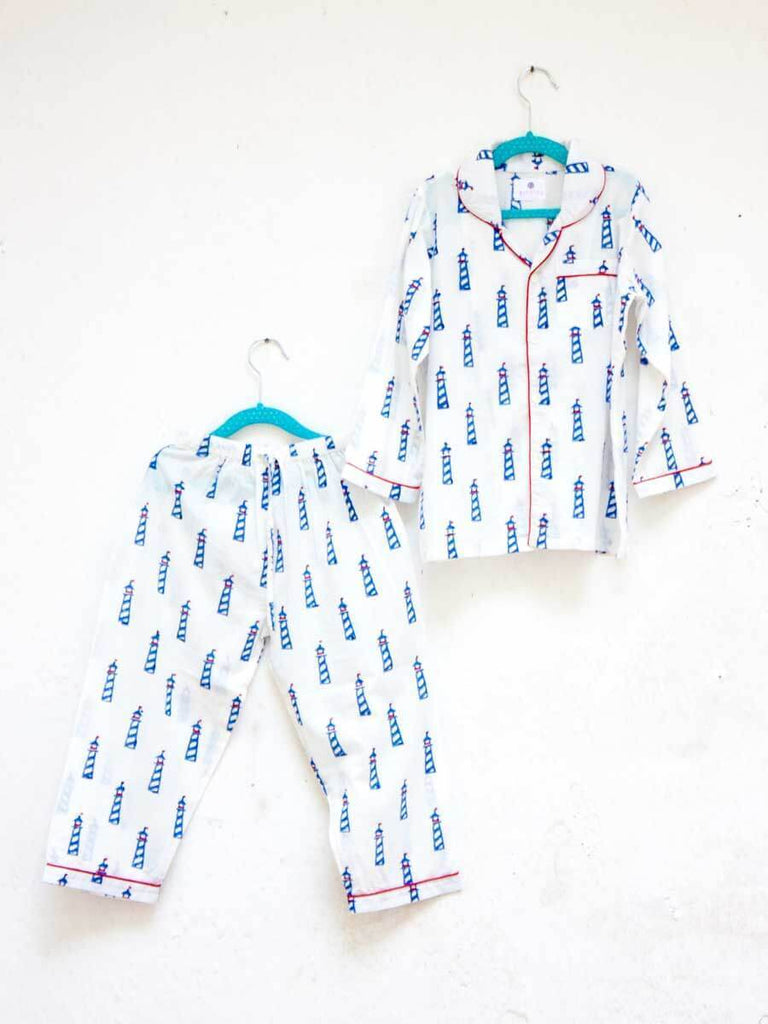 Lighthouse Magic Organic Cotton Top & Pyjama Set Kids Clothing