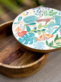 Madagascar Solid Wood Bowl With Lid - Pinklay