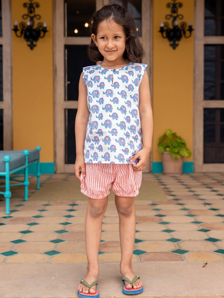 Appu Organic Cotton Top & Shorts Set - Pinklay