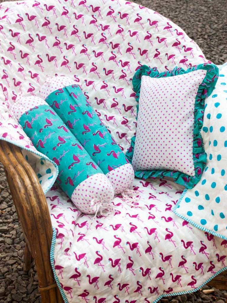 Flamingo Organic Cotton Infant Pillow New Kids Collection
