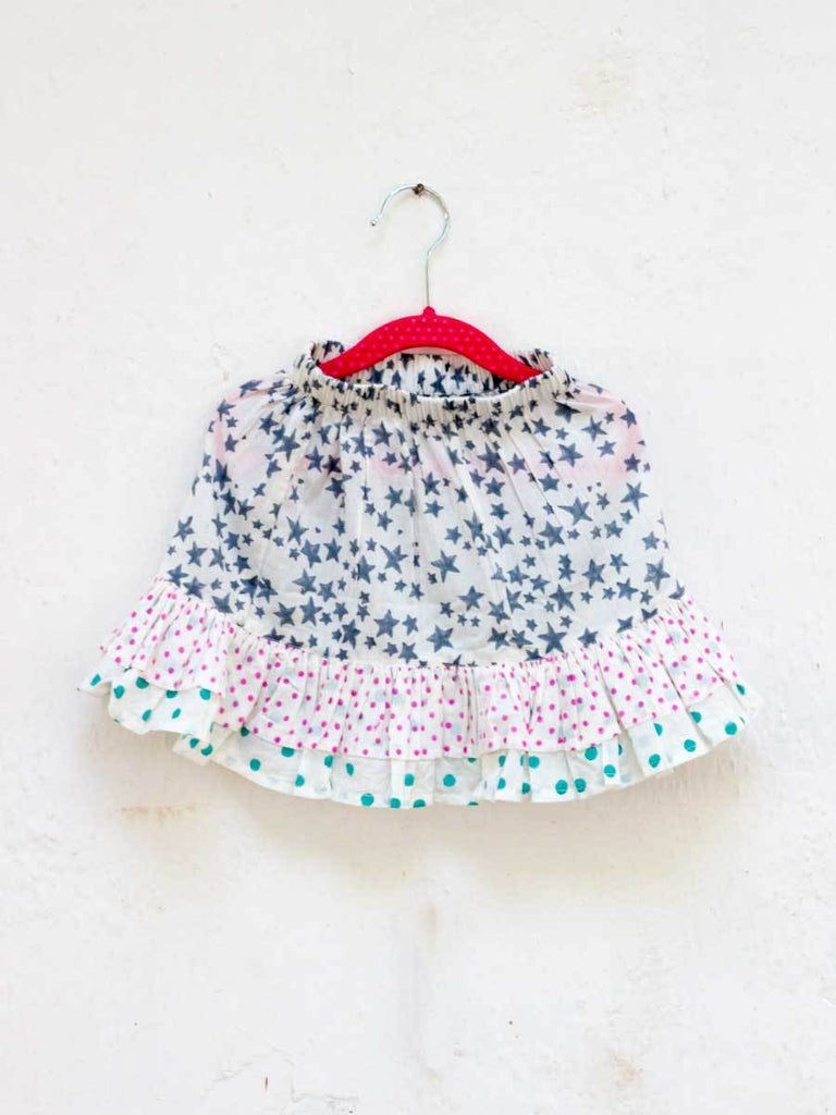 Grey Star Double Layered Organic Cotton Skirt Kids Clothing