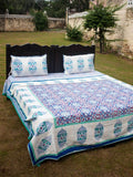 Gul Jaal Kantha Cotton Bed Cover - Pinklay