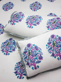 Jaipur Block Printed Cotton Bedsheet - Pinklay