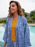 Love Birds Modal Silk Kimono - Pinklay