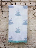 Mahtab Cotton Muslin Dohar, Hand Block Print Summer Blanket Dohars