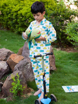 Power Wheels Organic Cotton Top & Pyjama Set Kids Clothing