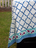 Panna Meena Block Printed Cotton Bedsheet - Pinklay