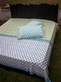 Panna Meena Block Printed Cotton Bedsheet - Pinklay