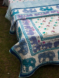 Rambagh Block Printed Cotton Quilt - Pinklay