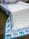 Rambagh Block Printed Cotton Quilt - Pinklay