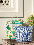 Megha Block Printed Travel Pouch - Pinklay