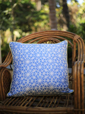 Forever Sitara Block Printed Cotton Cushion Cover - 20 Inch - Pinklay