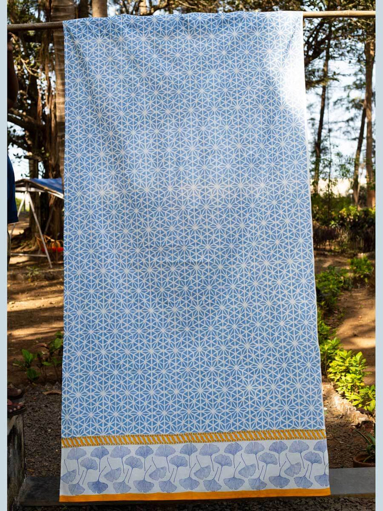 Forever Sitara Block Printed Cotton Curtain - Pinklay