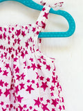 Deep Pink Star Organic Cotton Top Kids Clothing